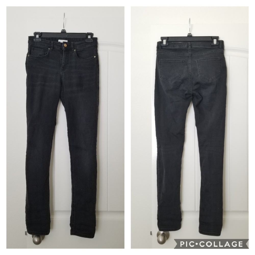 High waisted skinny jeans